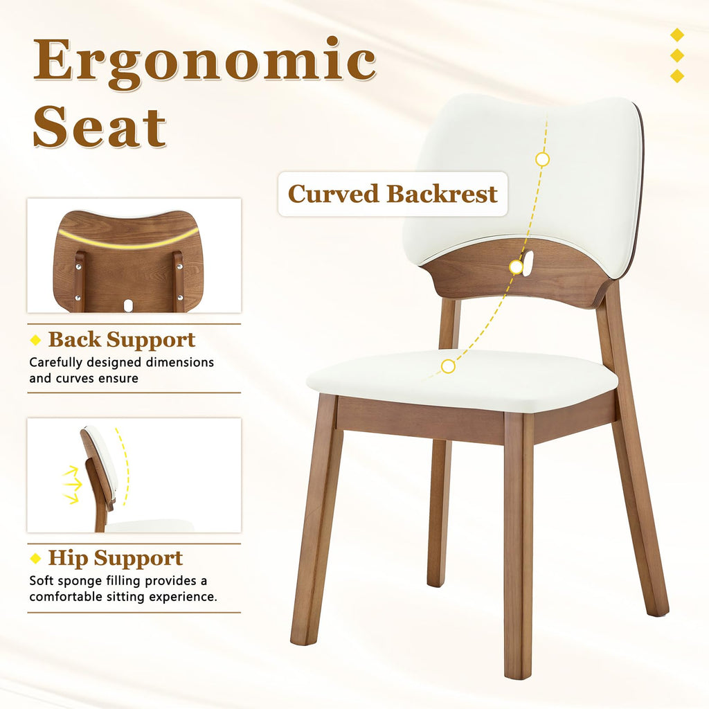 71" 7 Piece Wood Dining Table Set with 6 PU Leather Chairs J899652