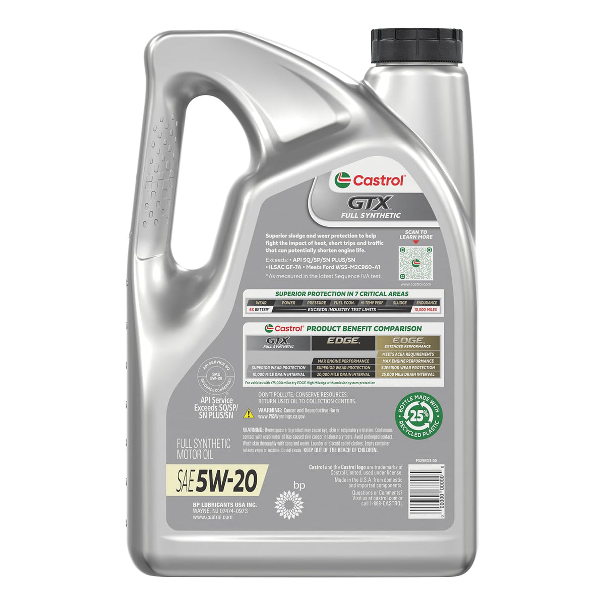 Full Synthetic 5W-20 Motor Oil, 5 Quarts F583