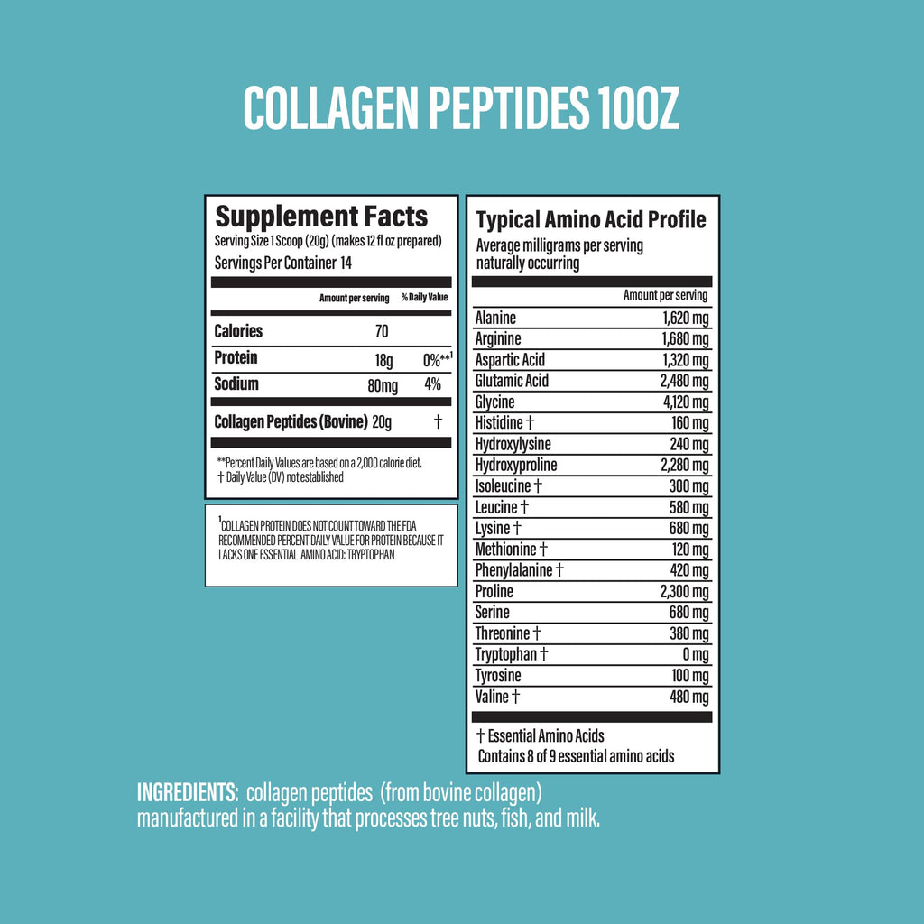 Unflavored Collagen Peptides Powder 10oz N2202