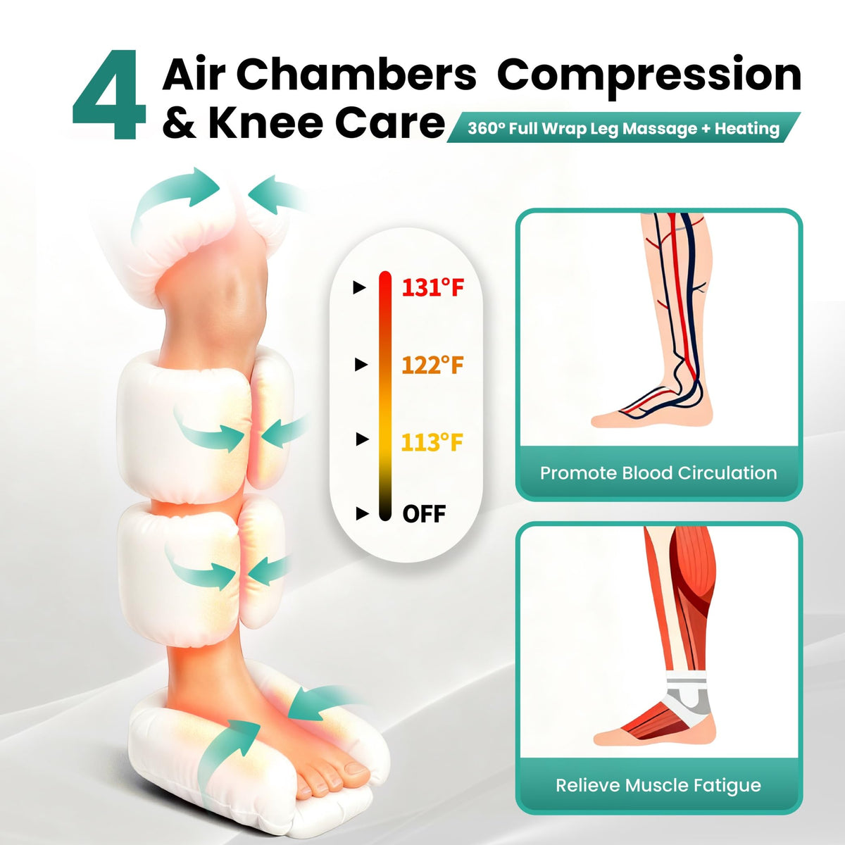 Leg Massager with Heat and Compression X95738