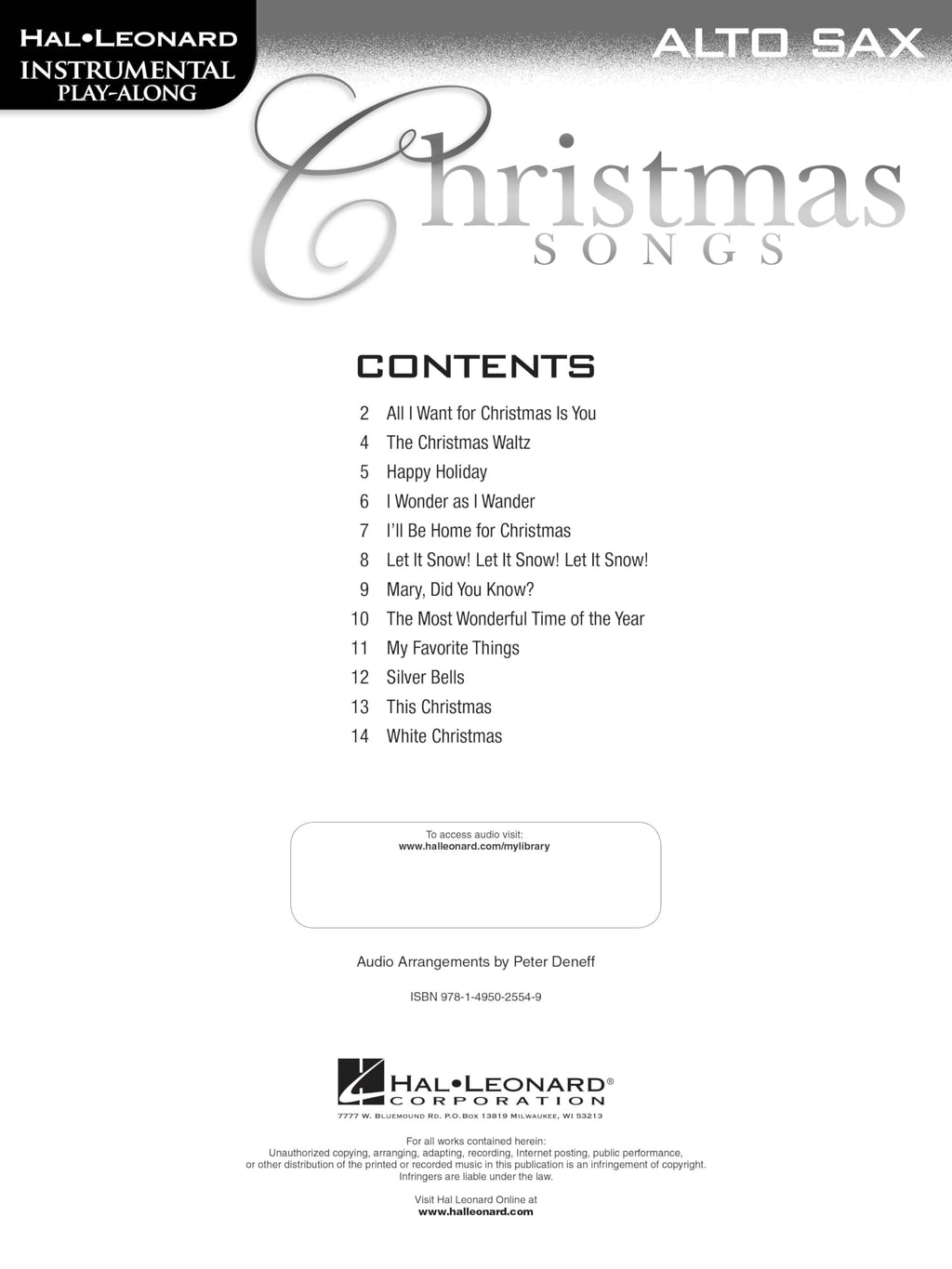 Alto Sax Sheet Music Songbook H62277
