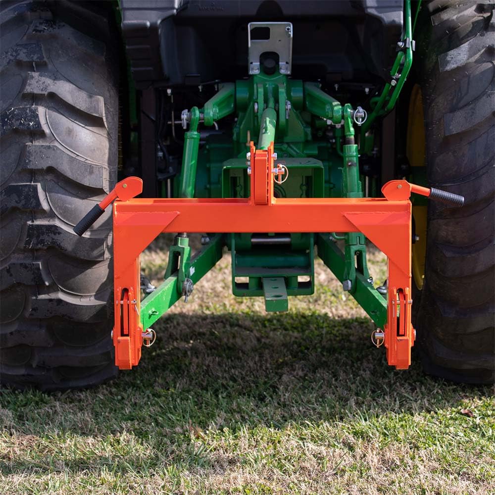 3 Point Quick Hitch Category 1 Tractor 3000 LB Lifting Capacity Orange D389963