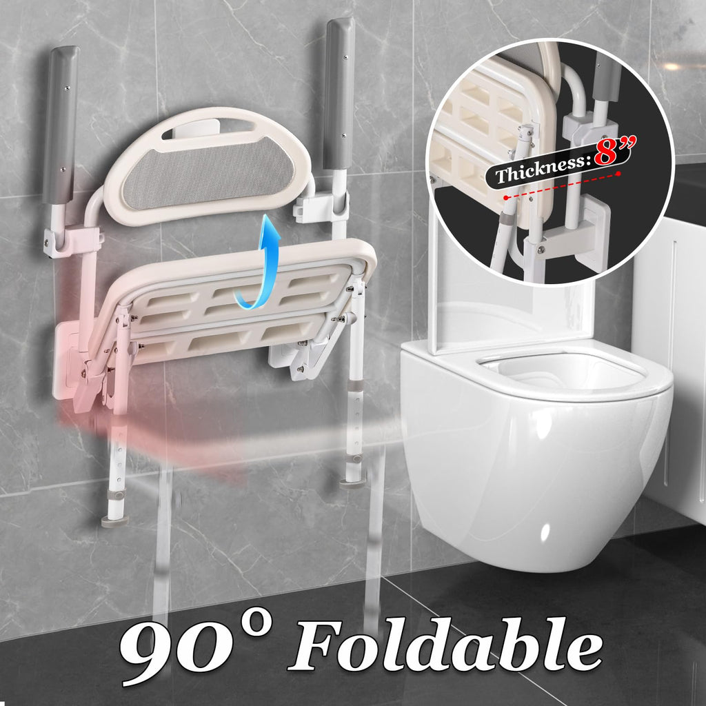 18” Folding Wall Mounted Shower Seat S7647