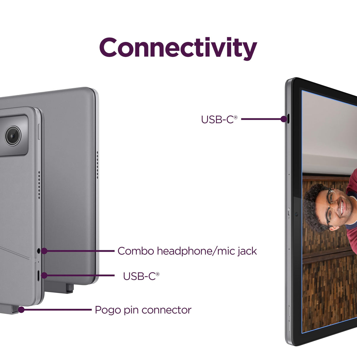 Convertible Laptop ChromeOS 10.95" WUXGA IPS Touch Display 4GB Memory 64GB Storage Luna Grey L2532