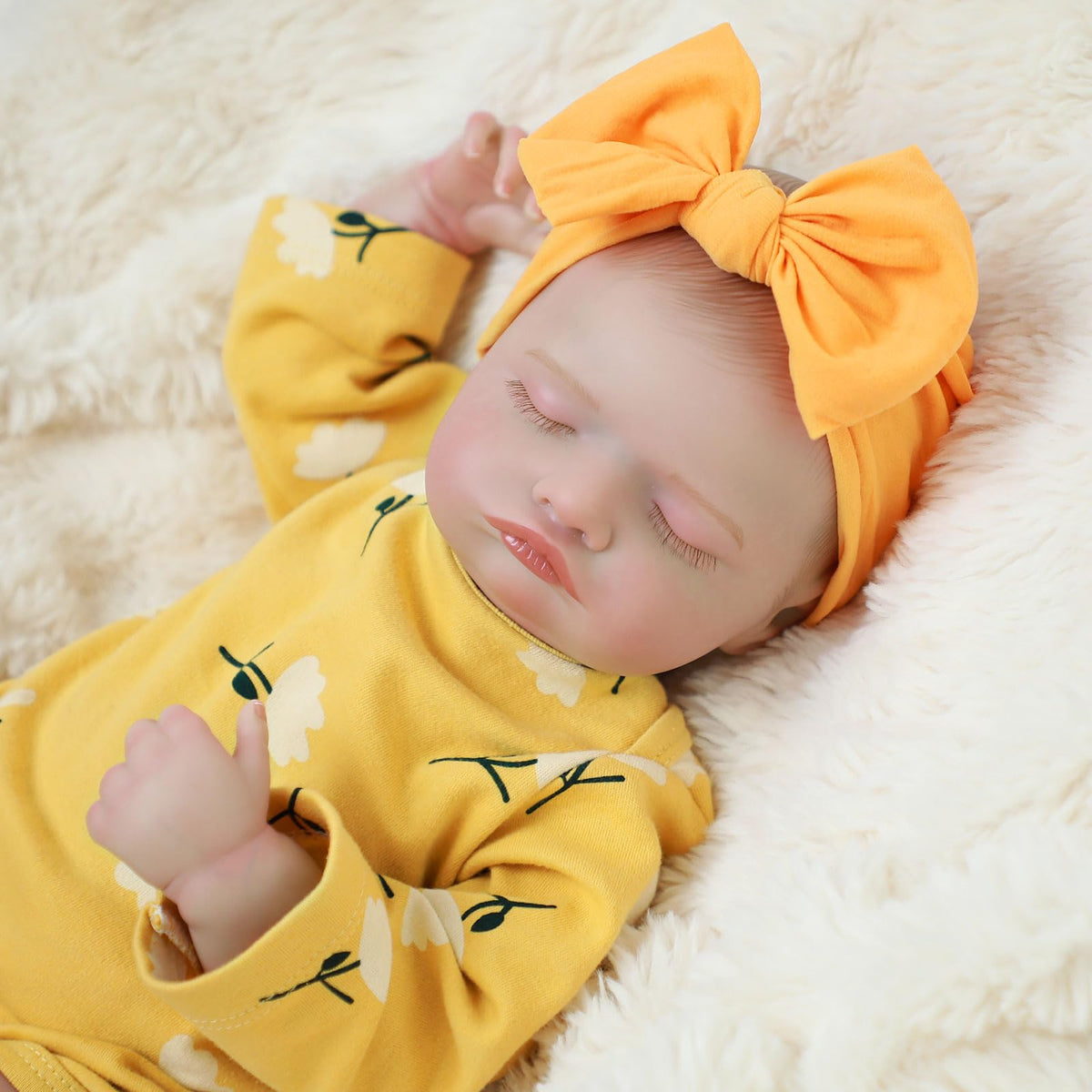 20 Inch Realistic Sleeping Newborn Baby Doll Full Vinyl Body C39869