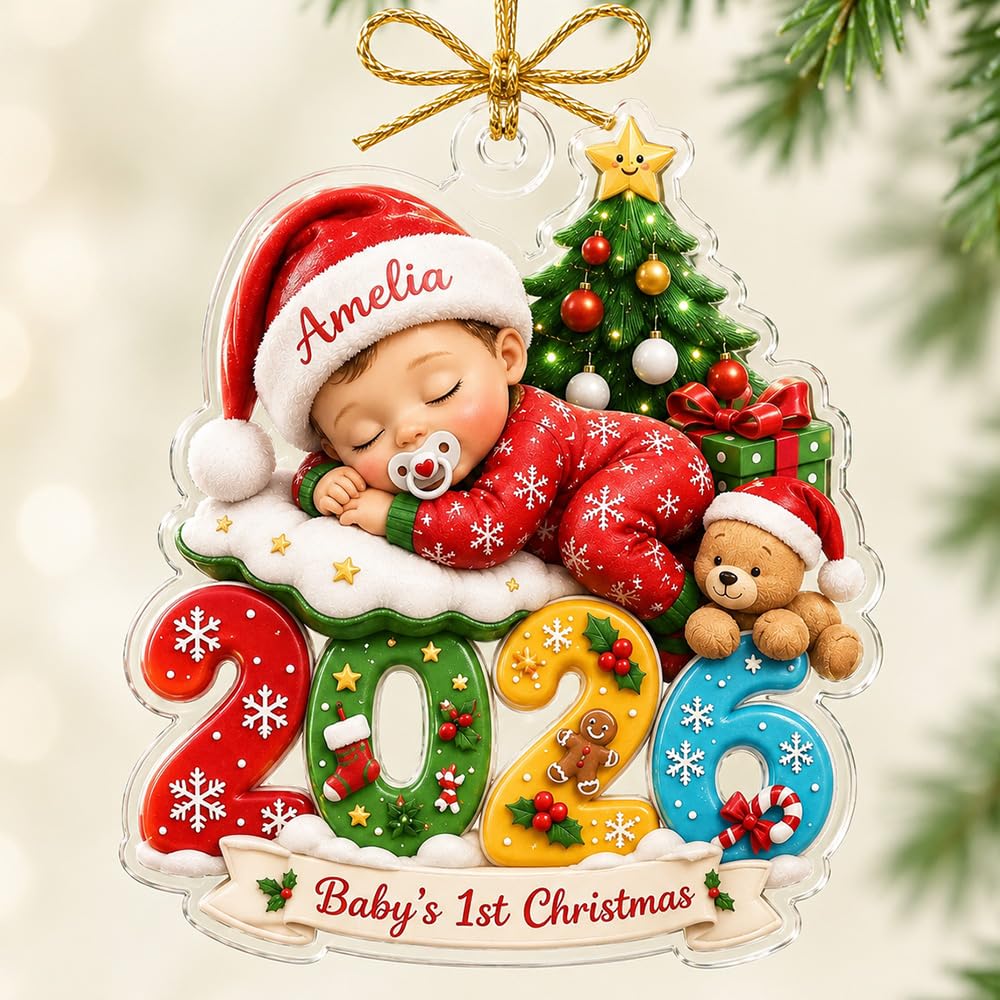 Baby First Christmas Ornament 2026 O9268