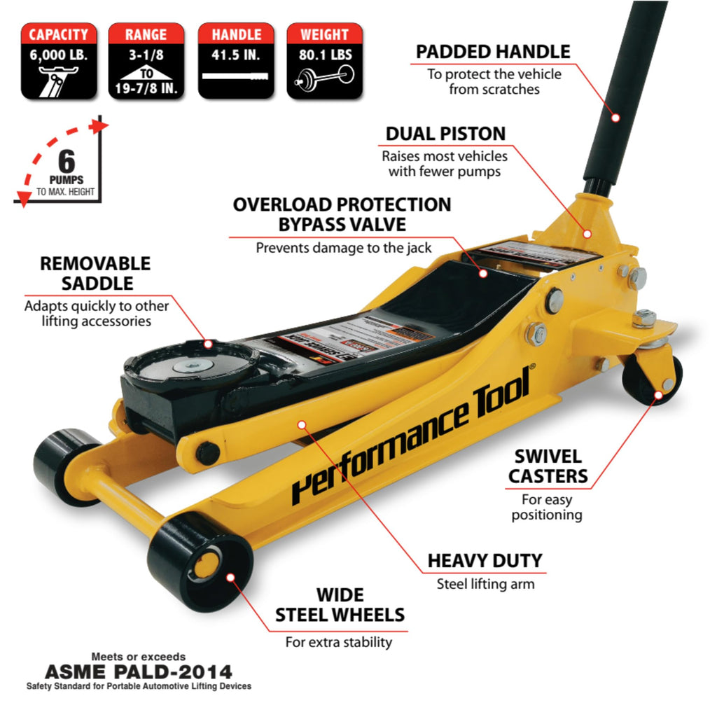 3 Ton Low Profile Hydraulic Floor Jack X5181