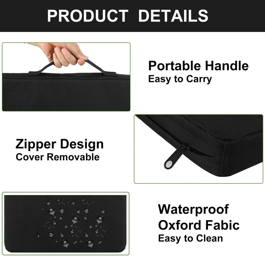 Portable Waterproof Oxford Fabric Stadium Seat Cushions 2-Pack Q835