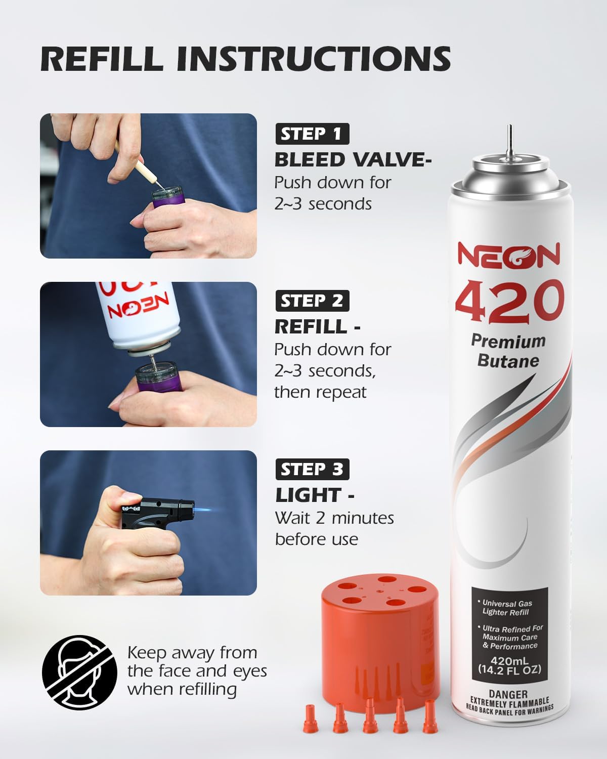 420ml Butane Refill 12 Cans C379