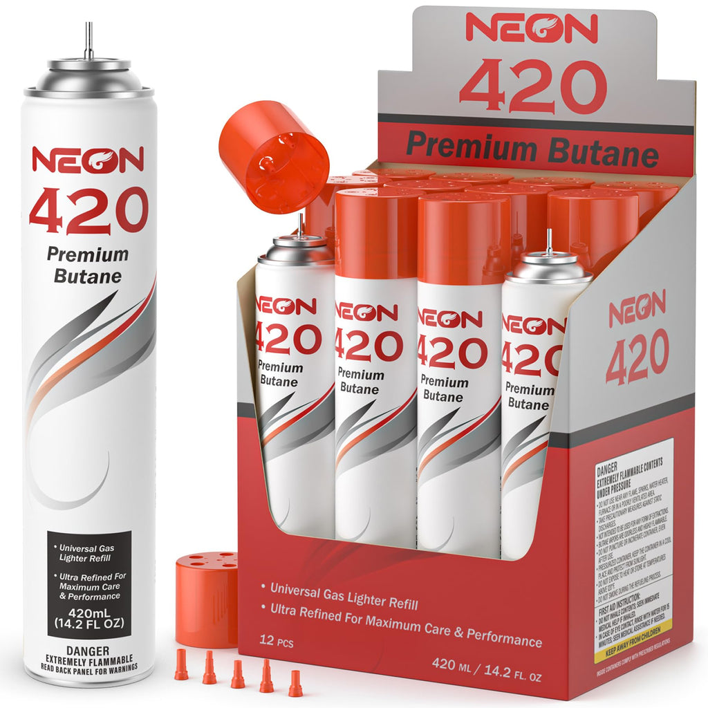 11X Refined Butane Lighter Fluid 420ml 12 Pack D5310