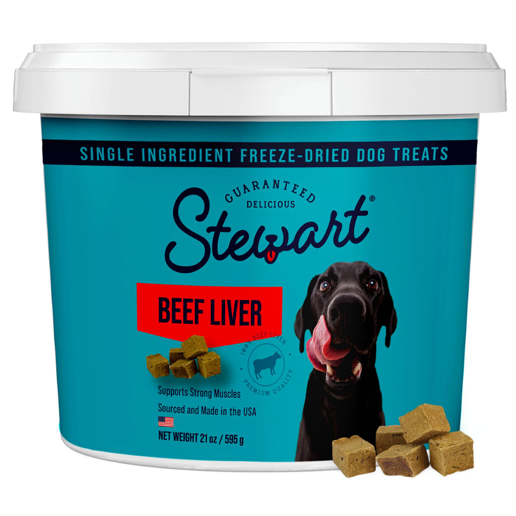 Freeze Dried Beef Liver Dog Treats 21 oz Tub I415603