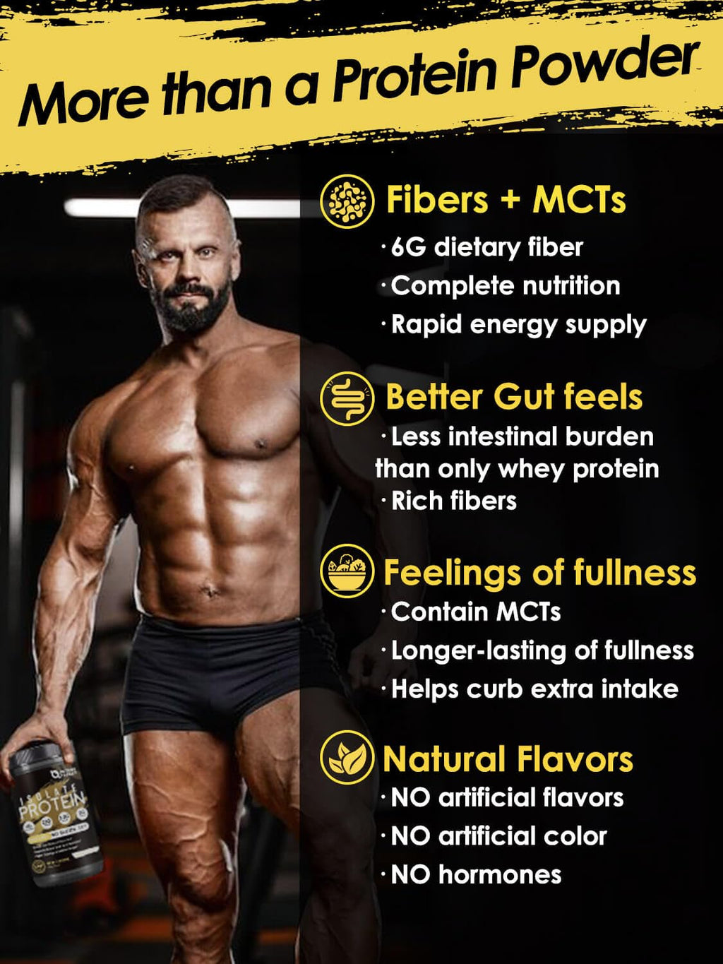 Unflavored Whey & Pea Protein Powder E624