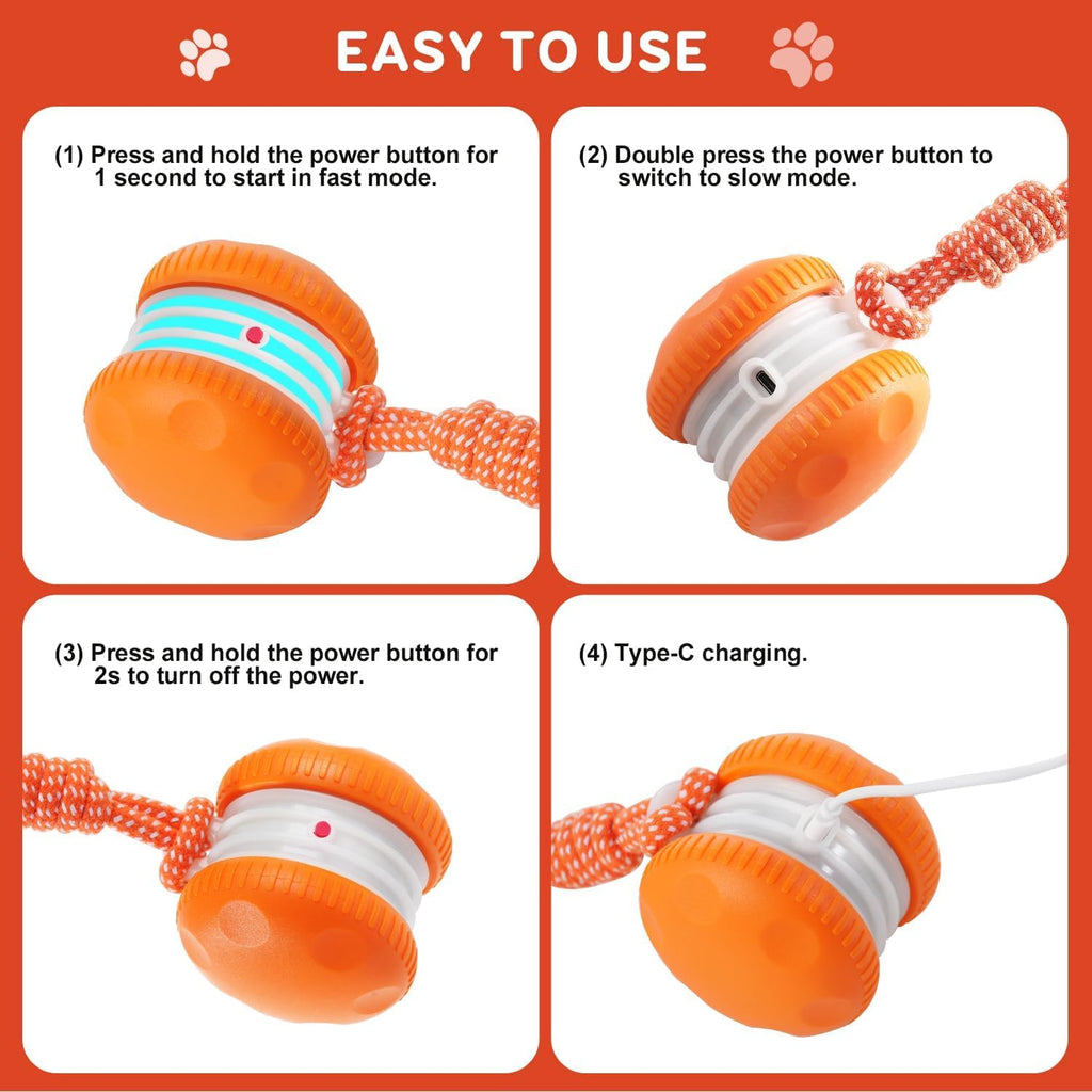 Electric Moving Dog Ball with Rope Z8950