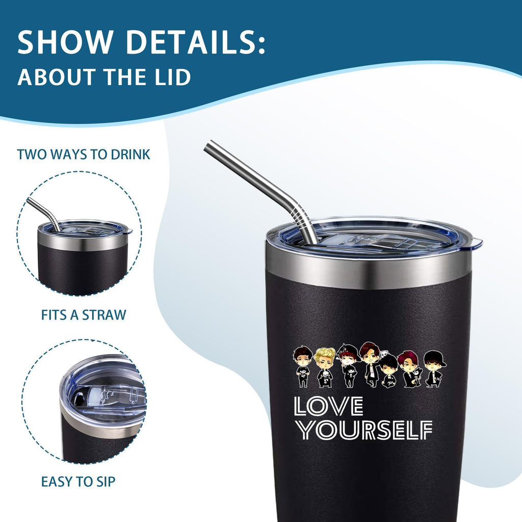 20oz Insulated Stainless Steel Tumbler with Lid F339368