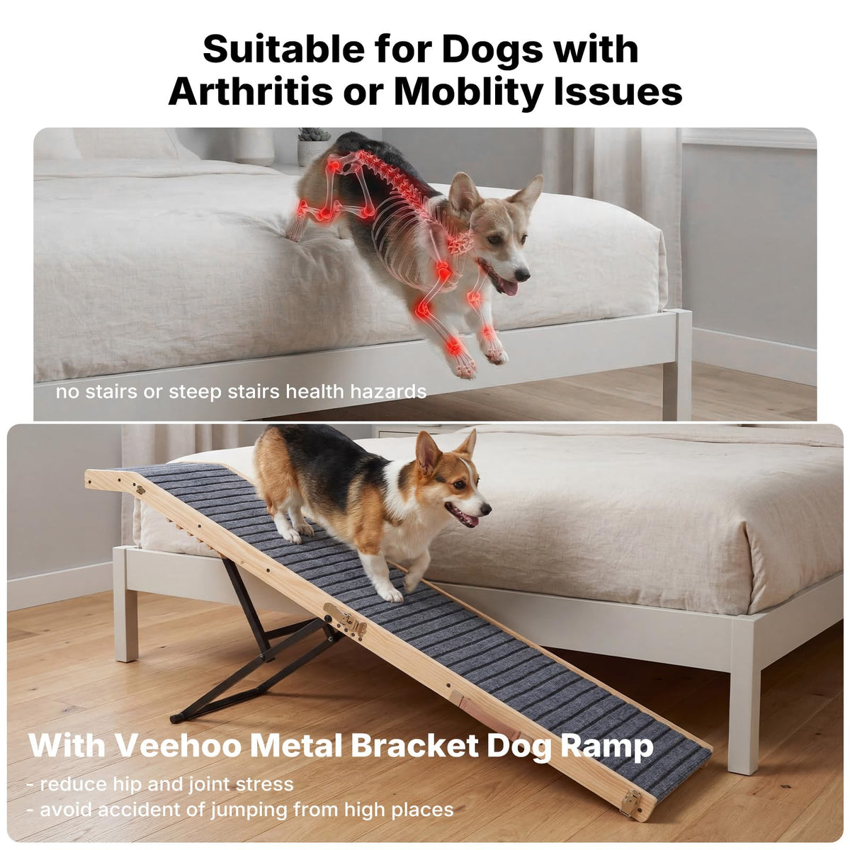 Folding Dog Ramp 20" to 31" X36177