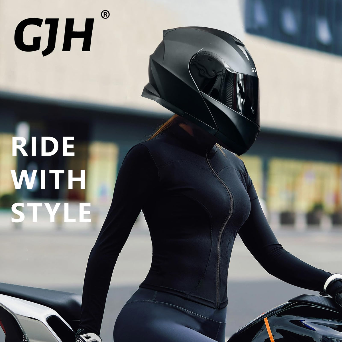 Modular Motorcycle Helmet Flip Up Anti-Fog Lens P4719
