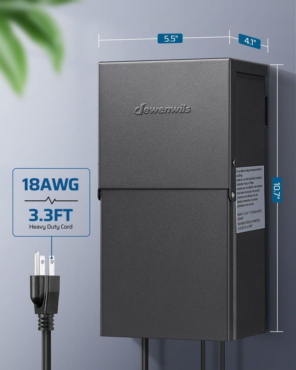 200W Low Voltage Landscape Lighting Transformer Z81795