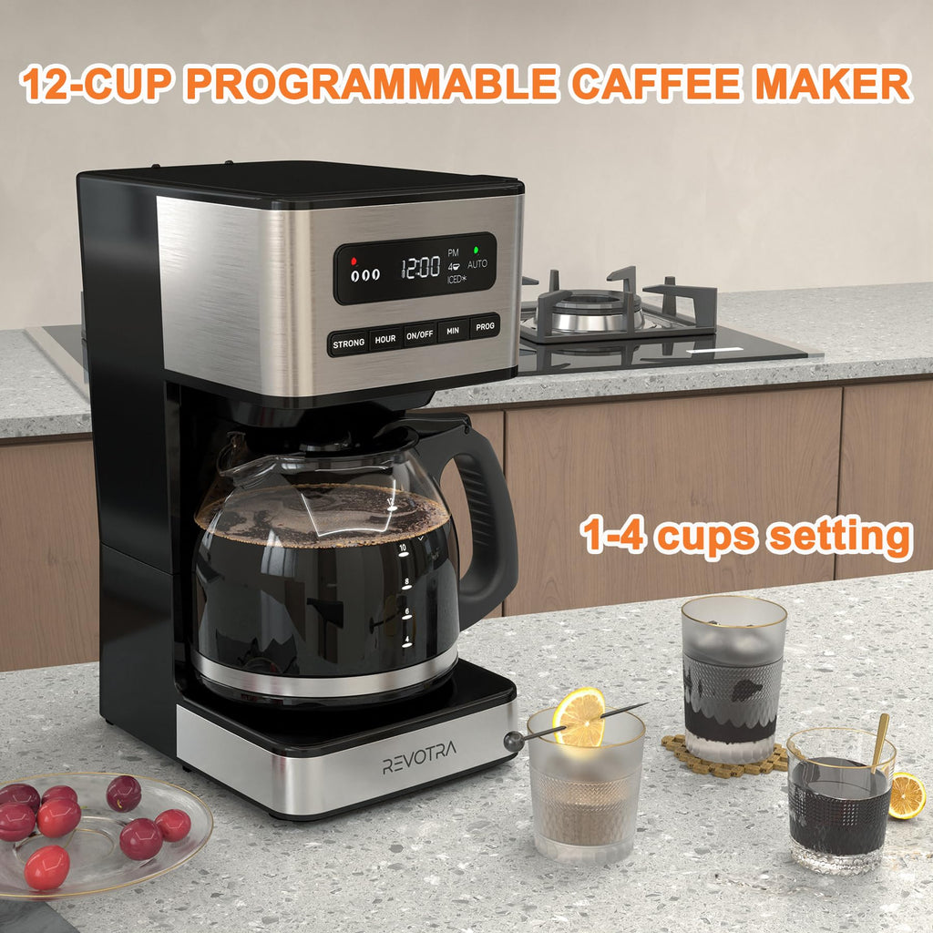 12 Cup Programmable Drip Coffee Maker D145