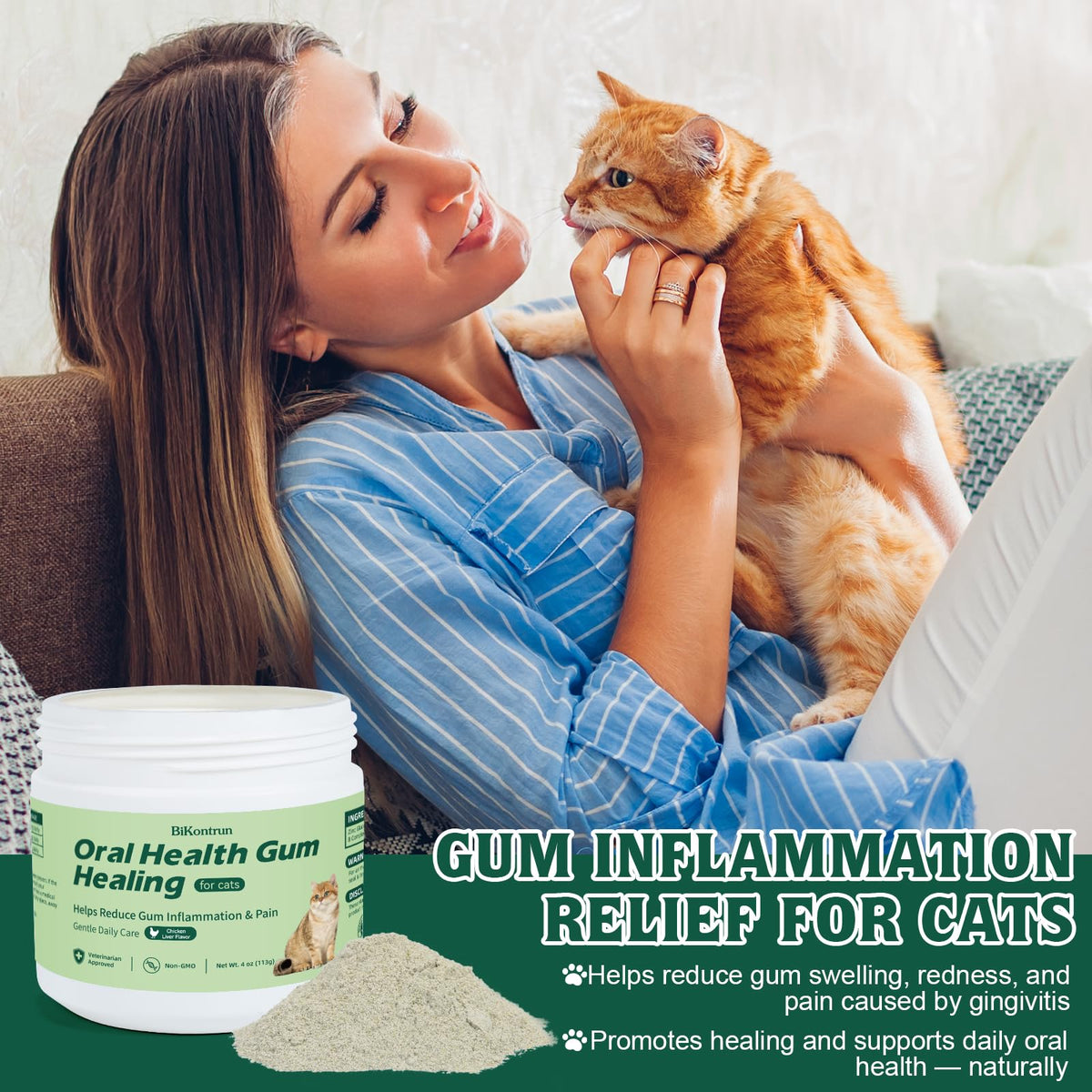 Natural Plant-Based Cat Oral Care 4 oz S55675