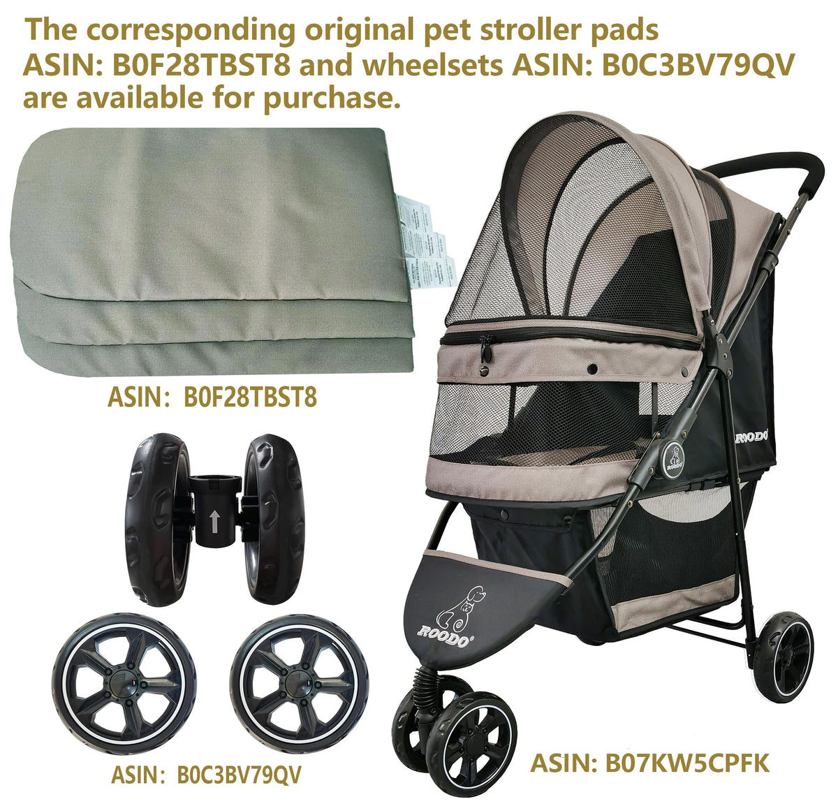 3 Wheel Pet Stroller J70759