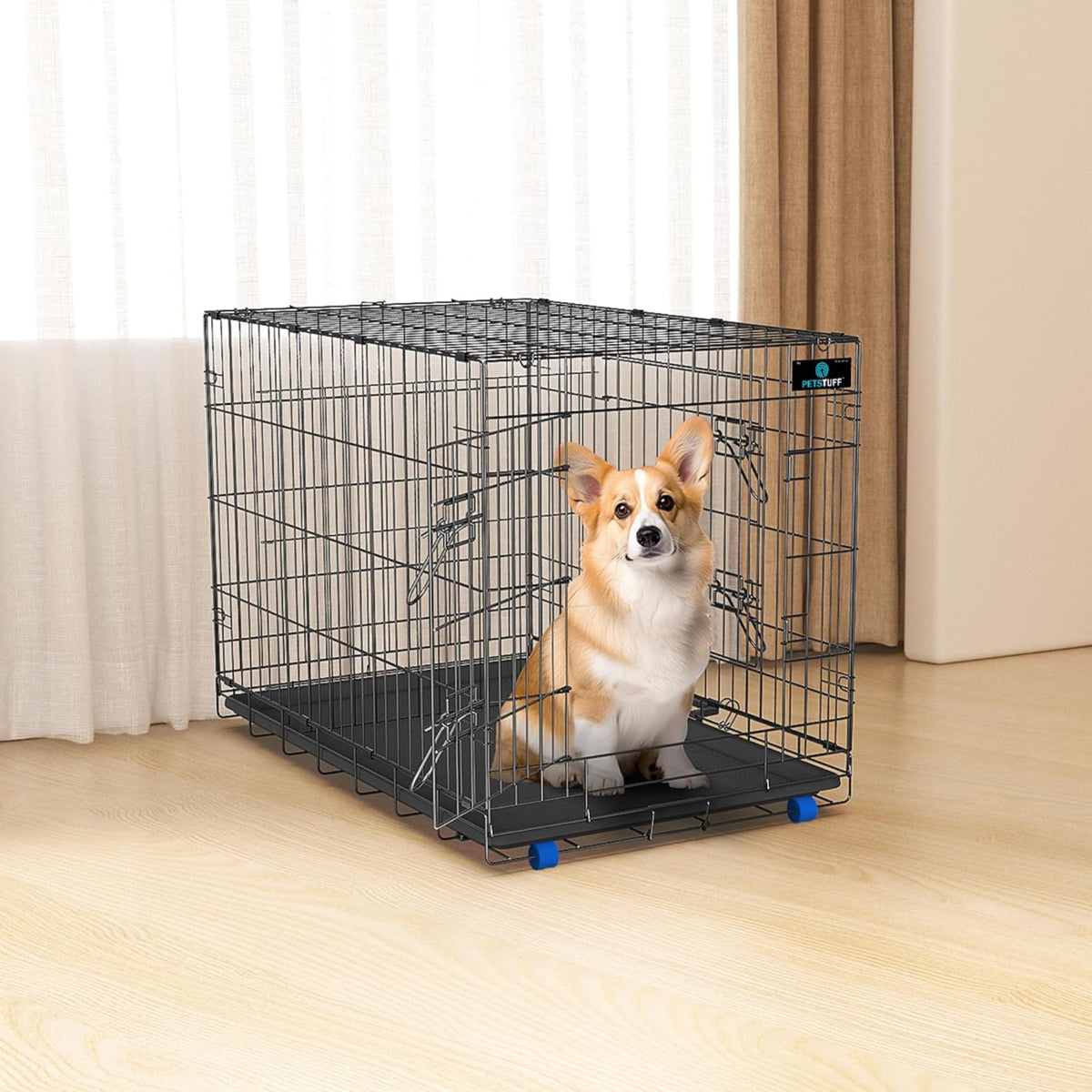 42” X-Large Heavy-Duty Dog Crate with Divider Panel N796