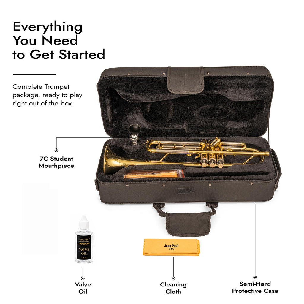 Bb Trumpet with Yellow Brass Bell and Stainless Steel Valves R33449