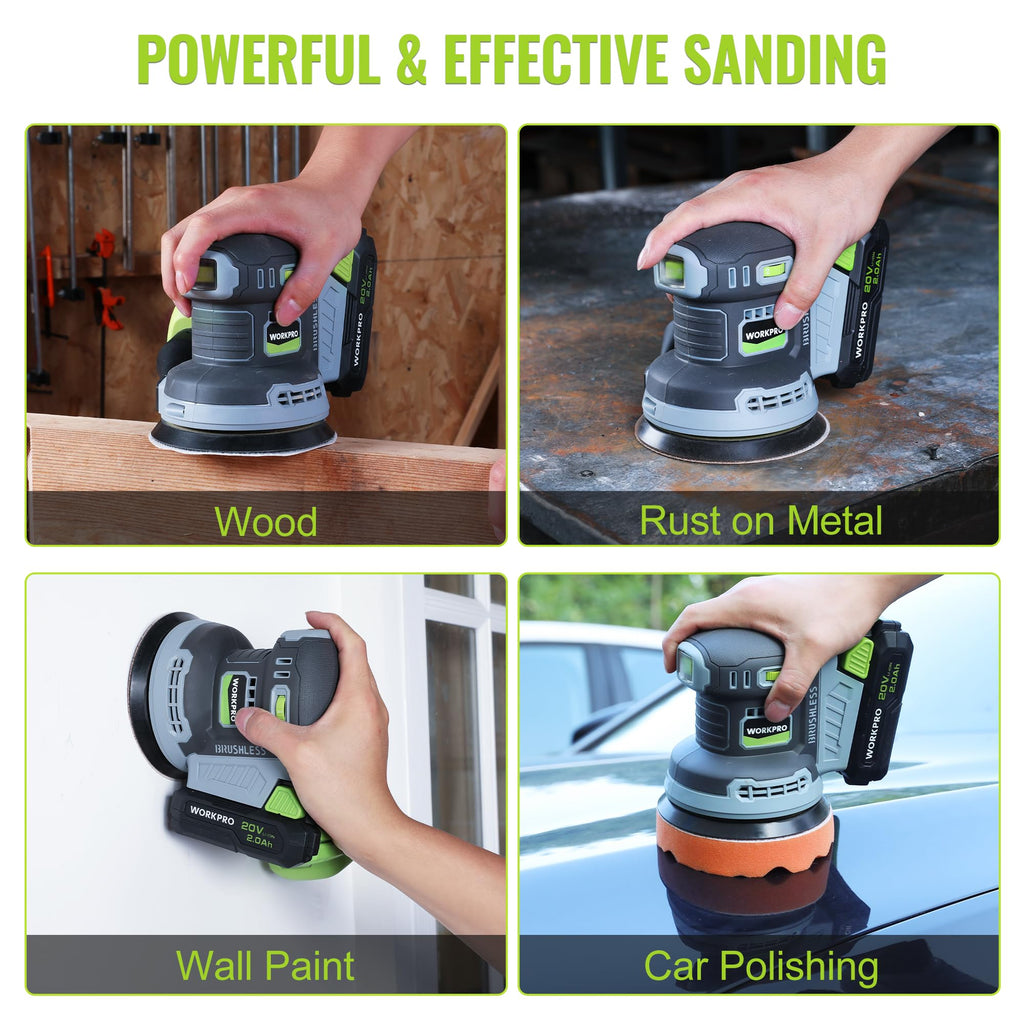 5-Inch Cordless Random Orbital Sander T23579