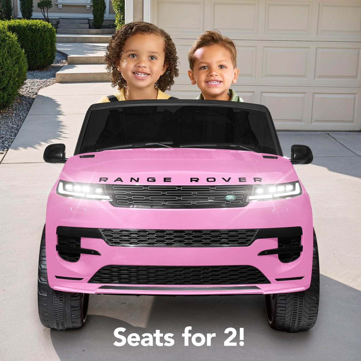 Pink 2-Seater Electric Ride On Car Truck K493048