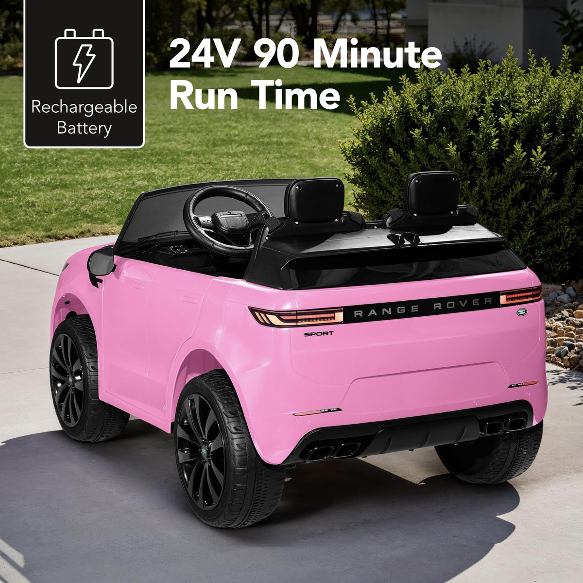 Pink 2-Seater Electric Ride On Car Truck K493048