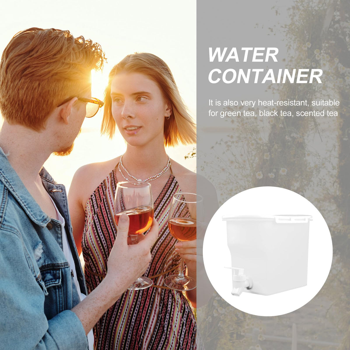 Large Capacity Water Jug with Faucet B710570