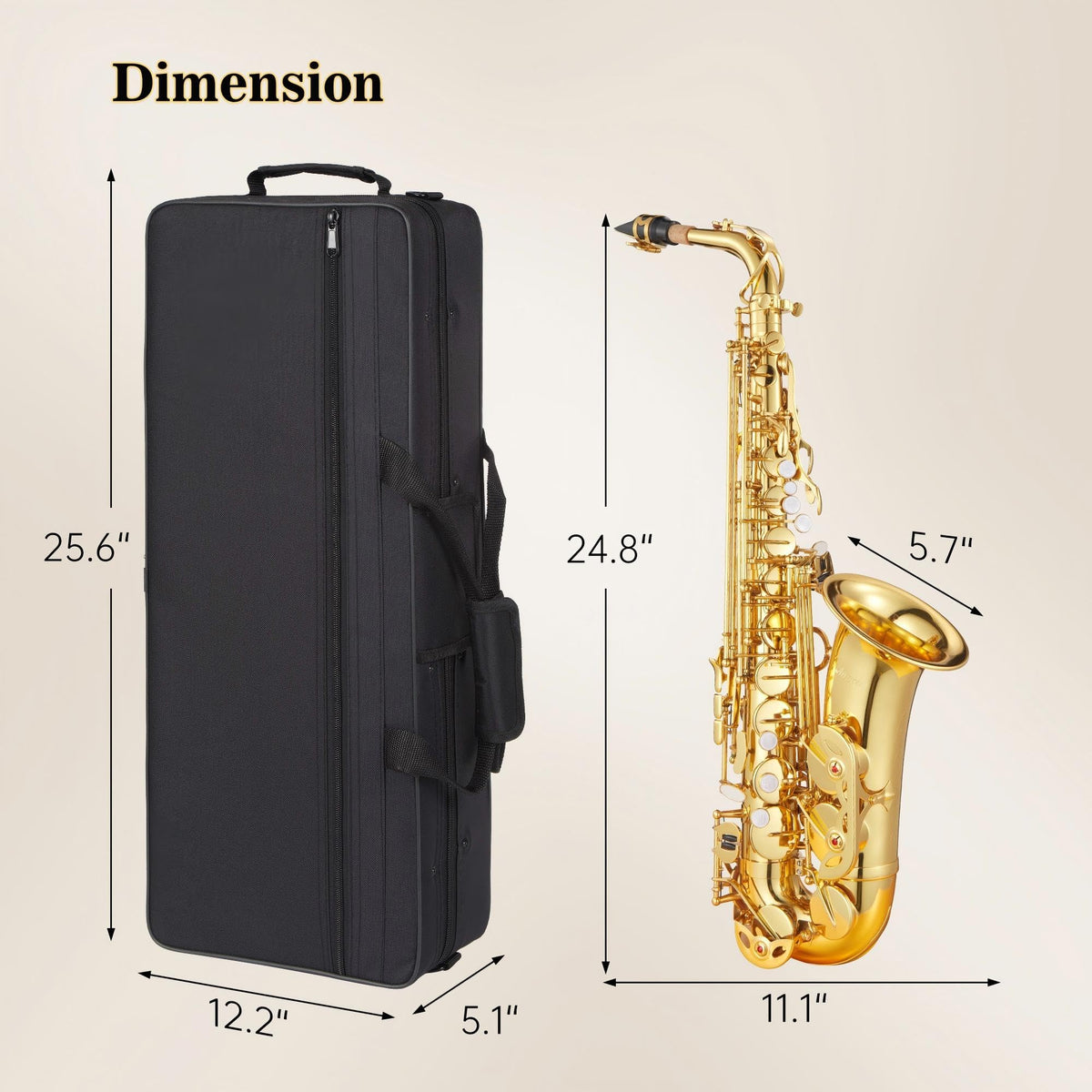 Alto Saxophone Copper Body Electroplated Gold Finish F69351