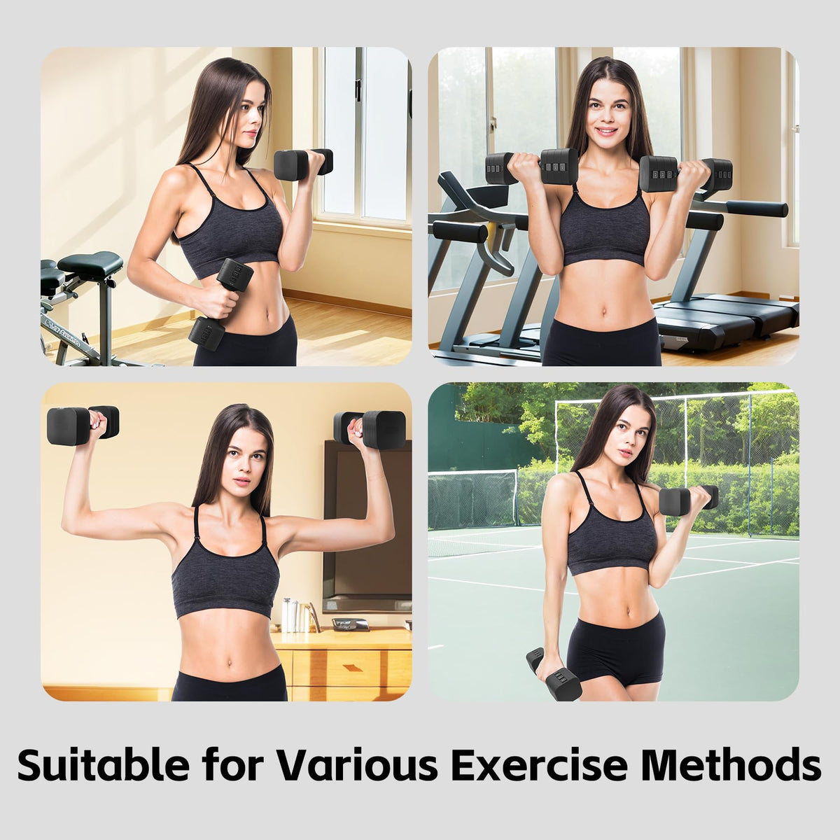 Adjustable Dumbbell Set of 2, 20 LB V2549