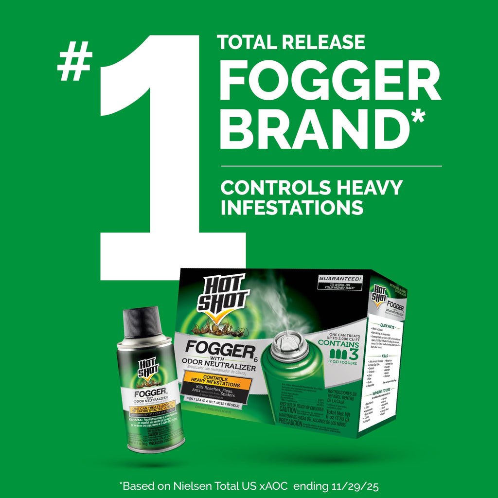 Fogger with Odor Neutralizer 6 Count 2 Ounce Cans 2 Pack G631524