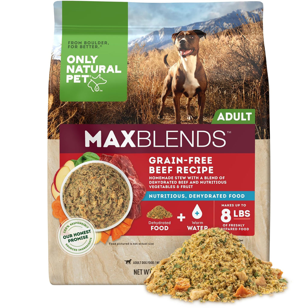 Grain Free Dehydrated Beef Recipe Dog Food 2 lb Bag M49978