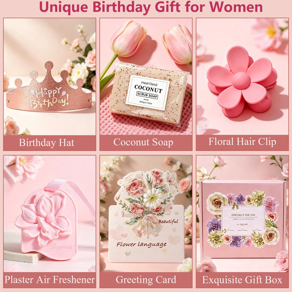 10 Pc Birthday Gift Basket Set with Blanket M589193