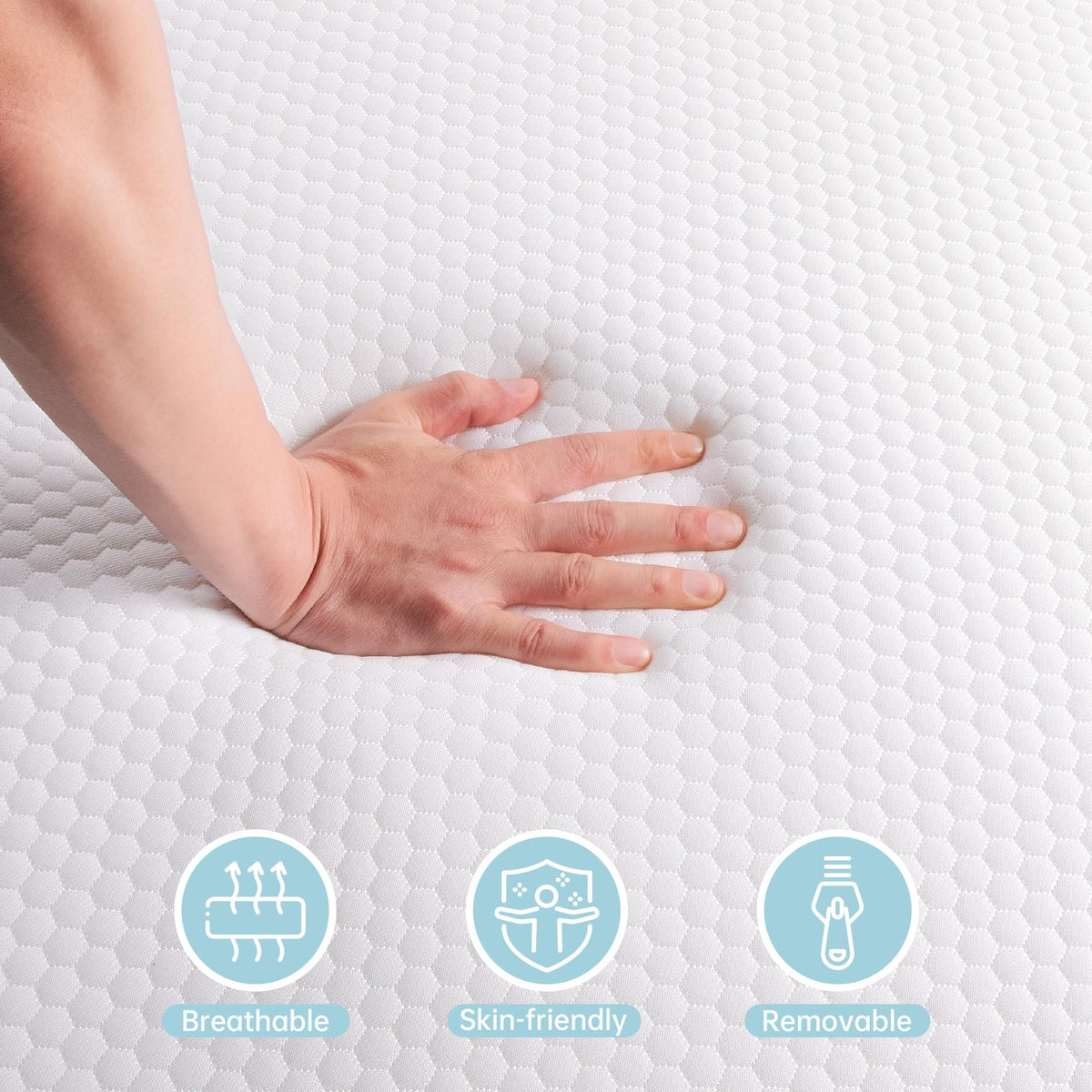 Memory Foam Crib Mattress with Washable Cover B562231