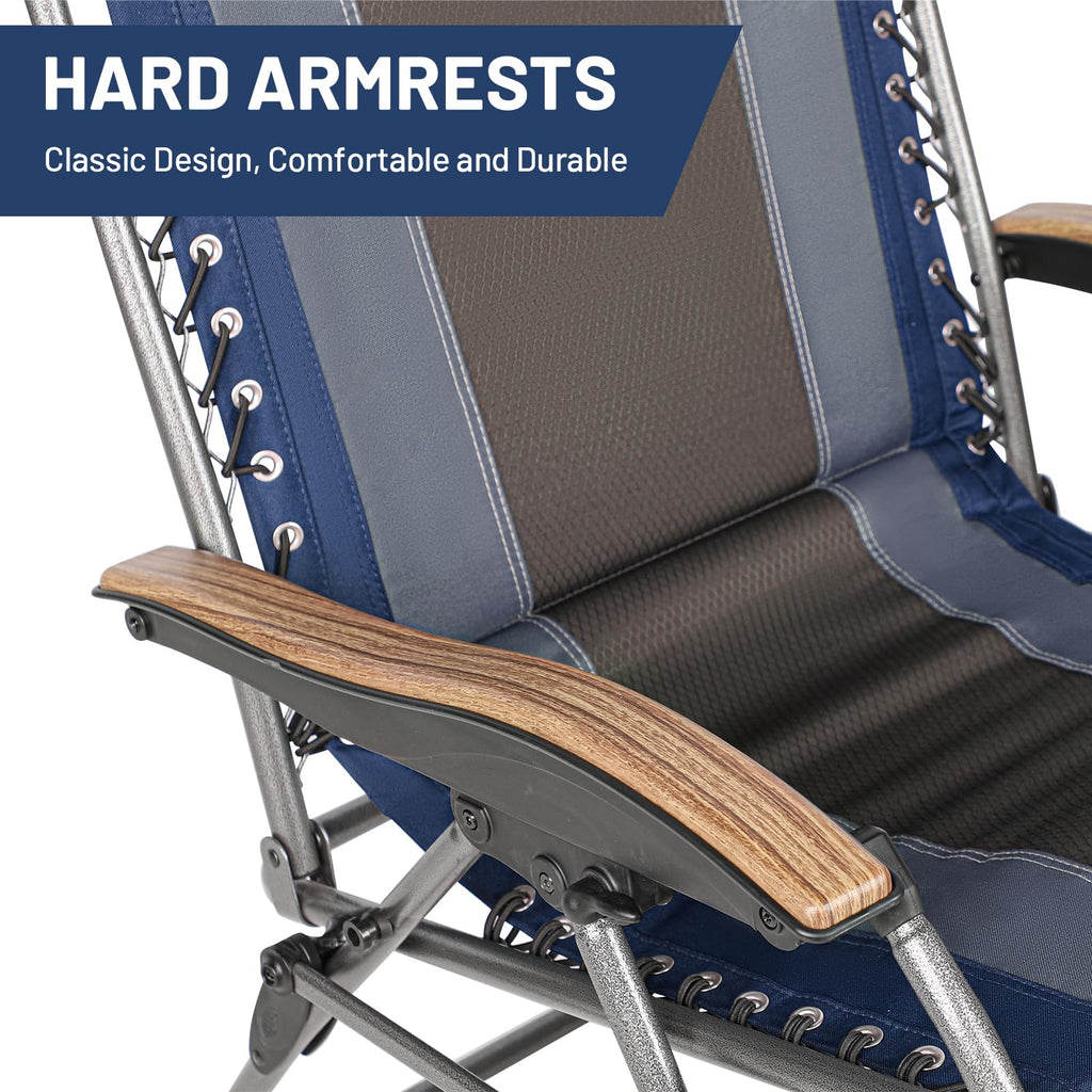 Oversized Zero Gravity Padded Reclining Lounge Chair with Cup Holder 350 lbs J703