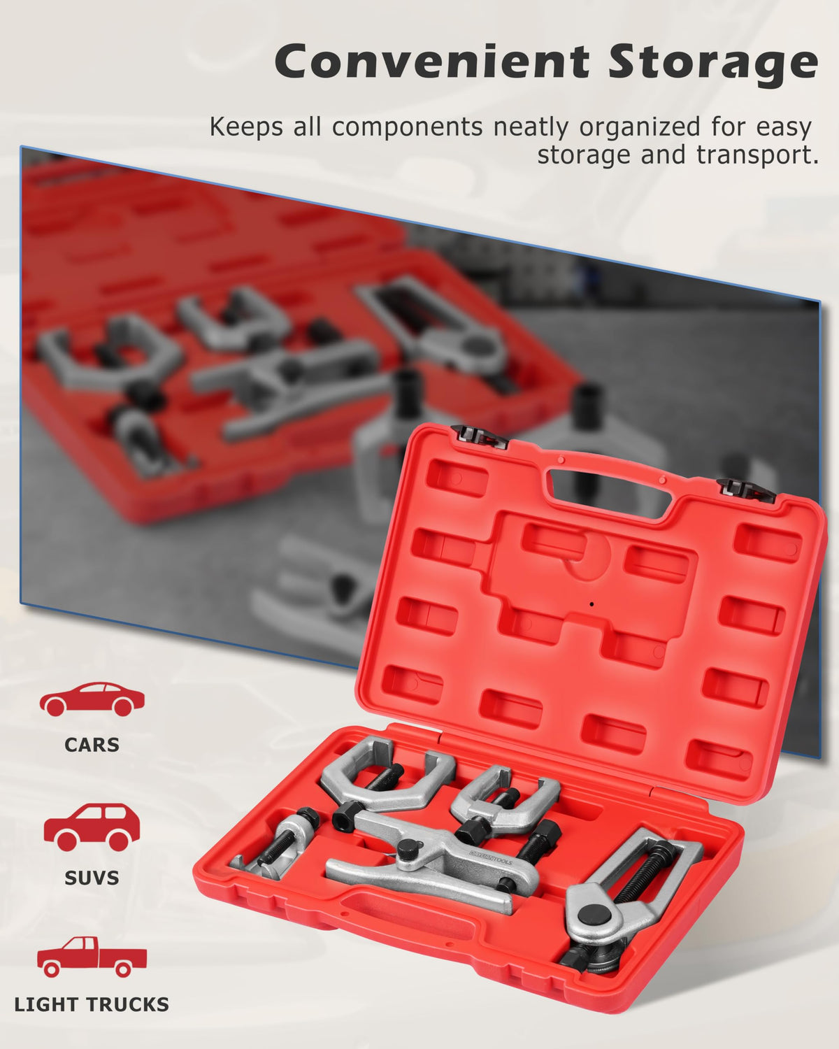 5 Pcs Ball Joint Separator and Tie Rod End Tool Set H2835