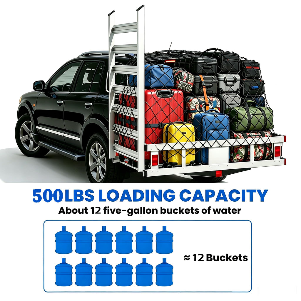 Hitch Cargo Carrier with Ramp, 500 lbs Capacity Q30330