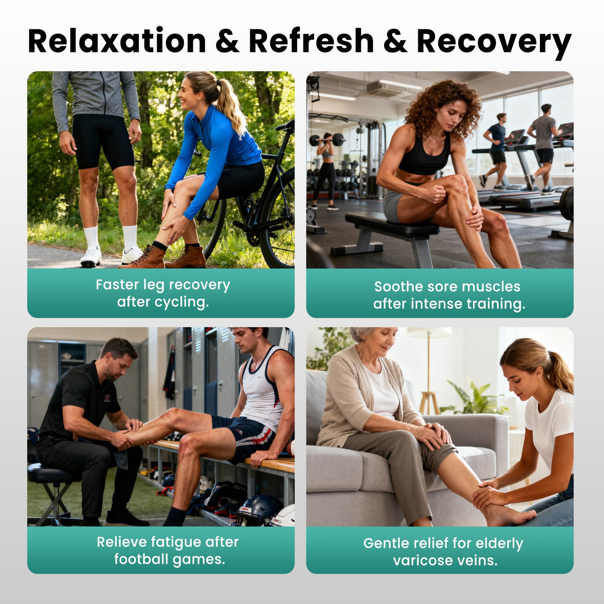 Leg Massager with Heat and Compression X95738