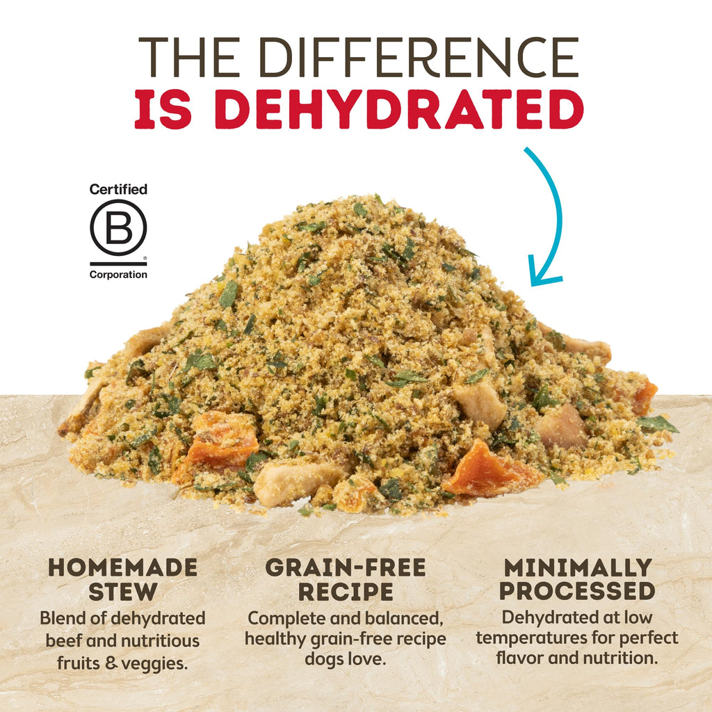 Grain Free Dehydrated Beef Recipe Dog Food 2 lb Bag M49978