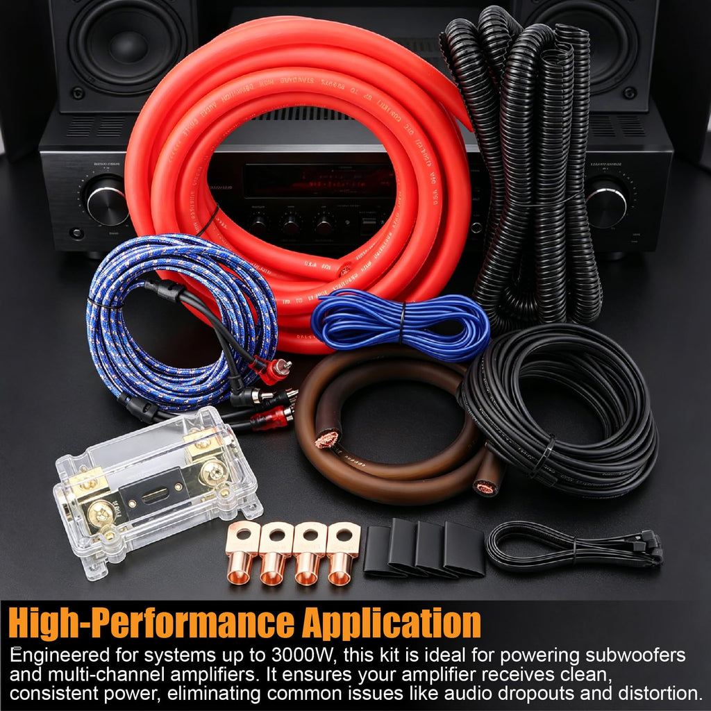 0 Gauge OFC Amp Wiring Kit J90928