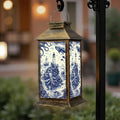 Blue Waterproof Solar Lantern W2759
