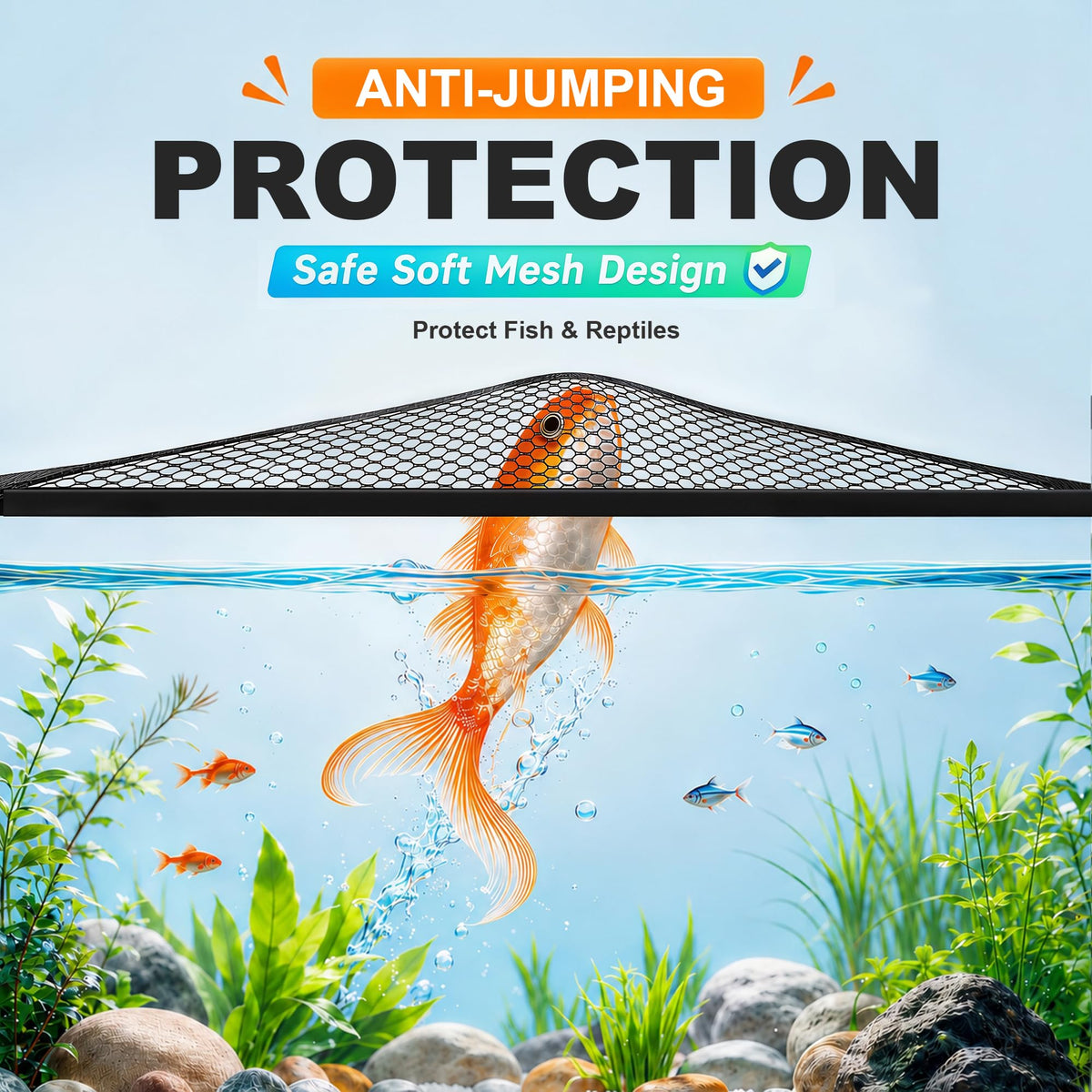 Magnetic Aquarium Lid Mesh Cover C66815