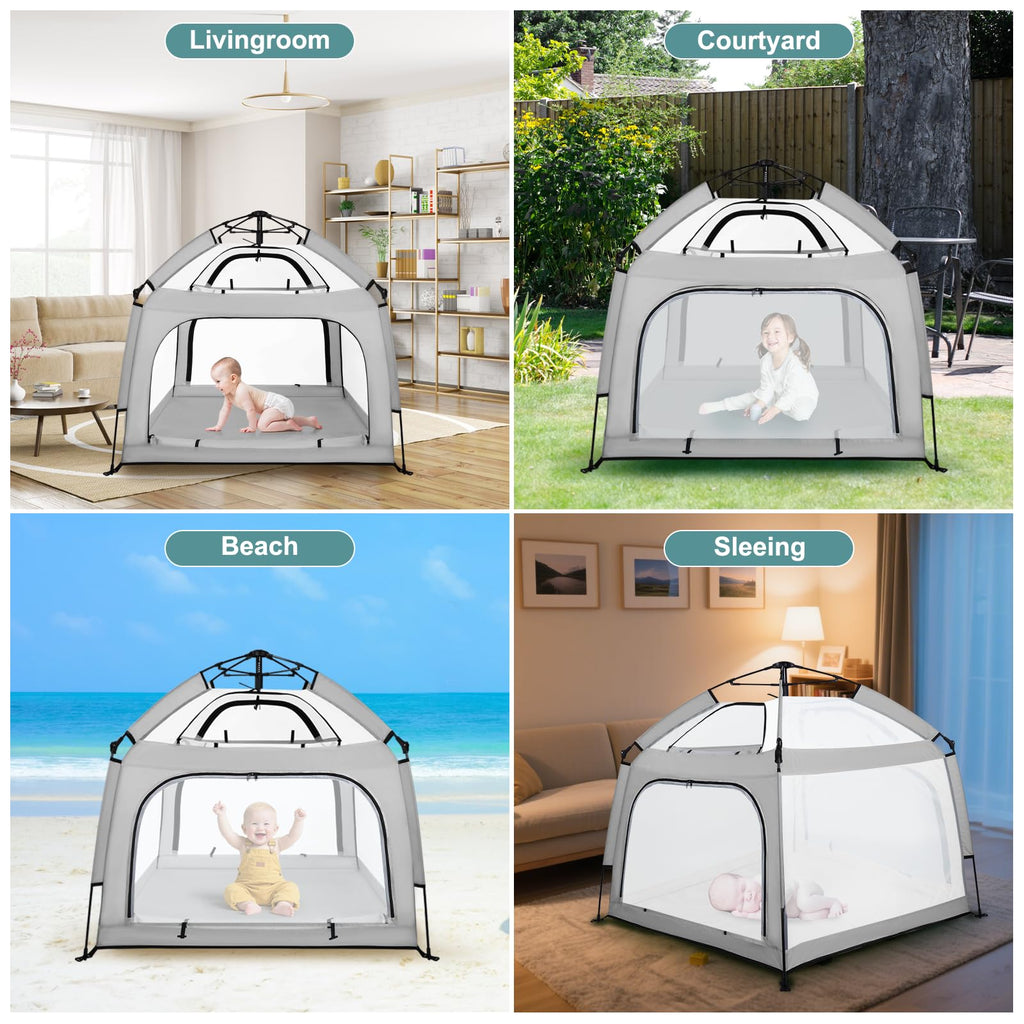 Baby Playpen with Canopy P685713