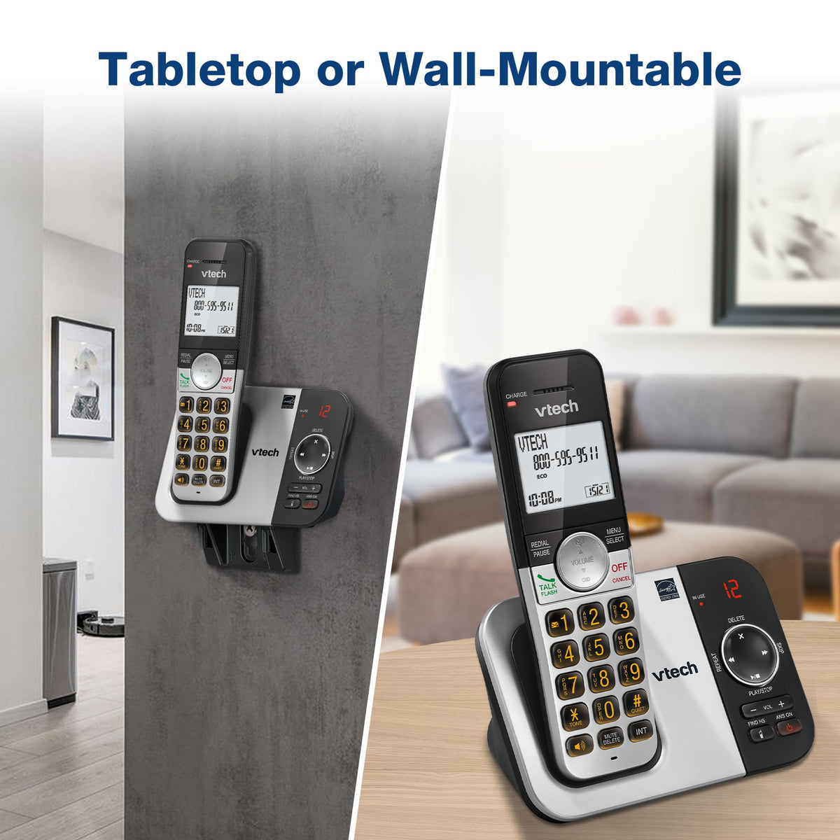 Cordless Home Phone with Answering Machine V7429