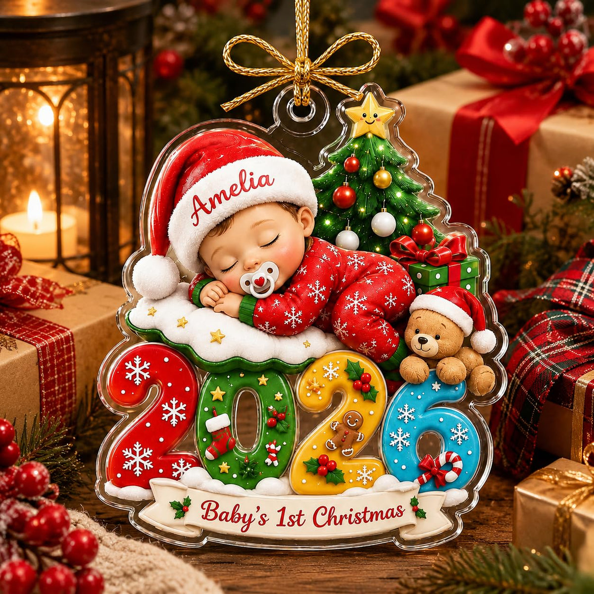 Baby First Christmas Ornament 2026 O9268