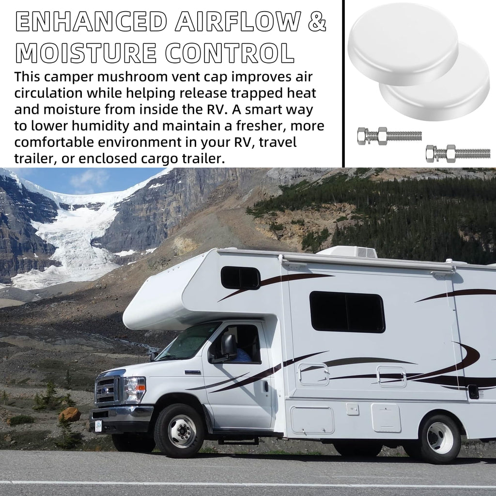 Mushroom Style RV Plumbing Vent Cap U2458