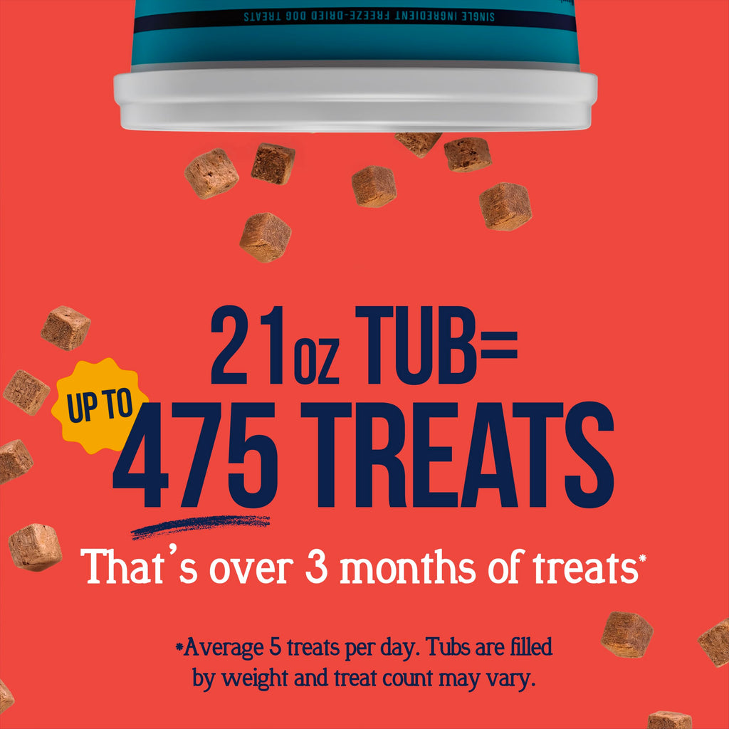 Freeze Dried Beef Liver Dog Treats 21 oz Tub I415603