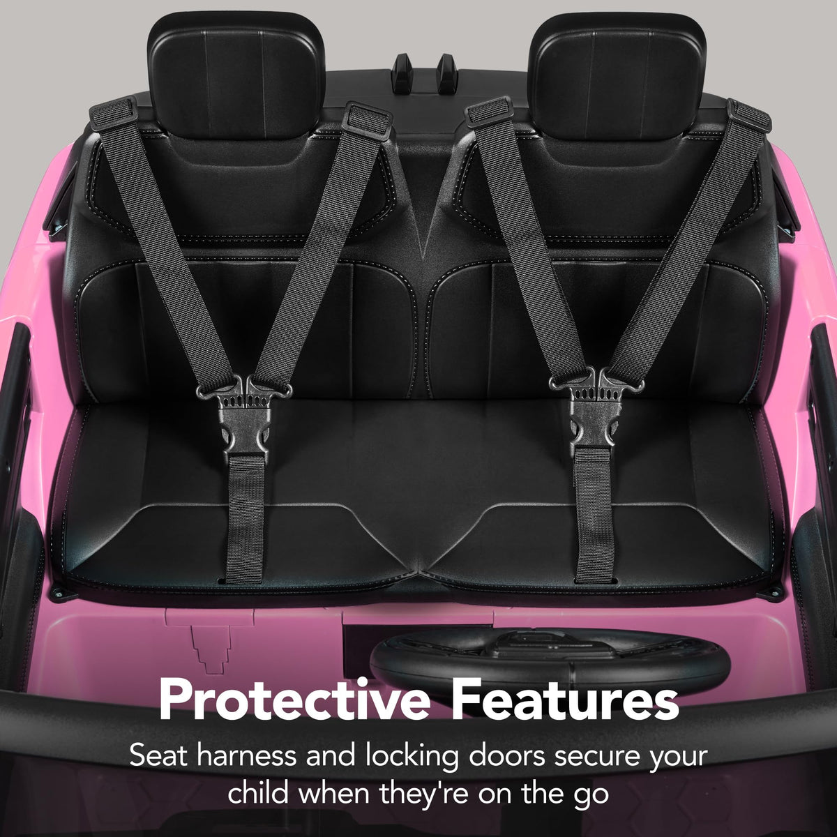 Pink 2-Seater Electric Ride On Car Truck K493048